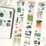 Zestaw naklejek w taśmie Washi | Wiosenna oaza