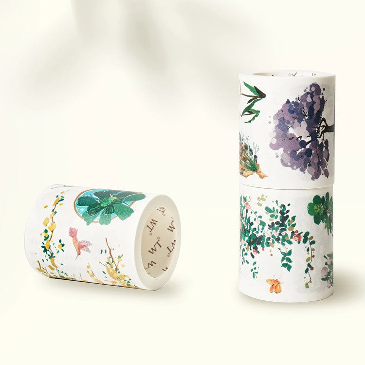 Zestaw naklejek w taśmie Washi | Wiosenna oaza