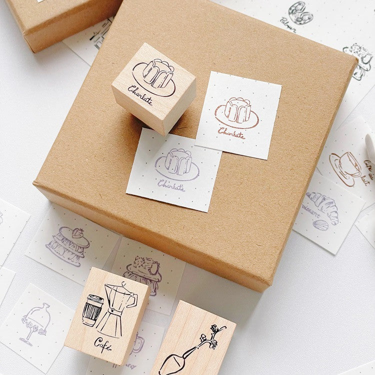 Zestaw pieczątek | Paryska kawiarnia