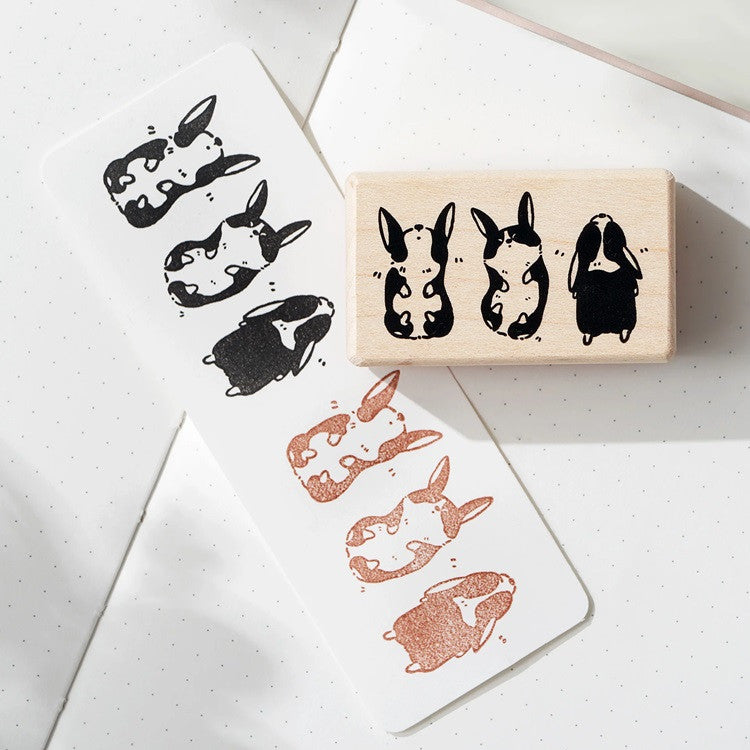 Pieczątka | Turlający się szczeniak