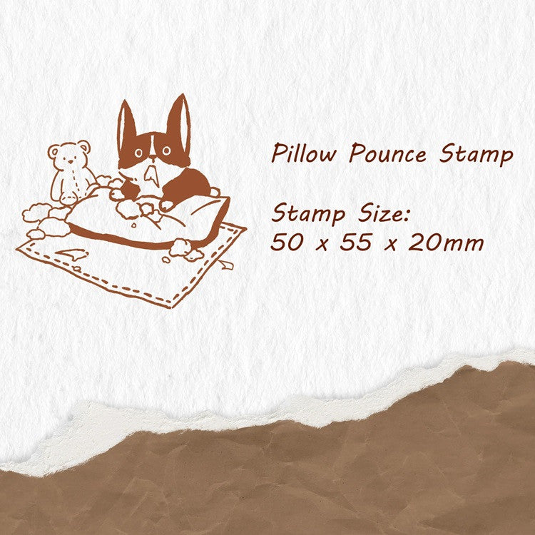 Pieczątka | Rozrabiający szczeniak