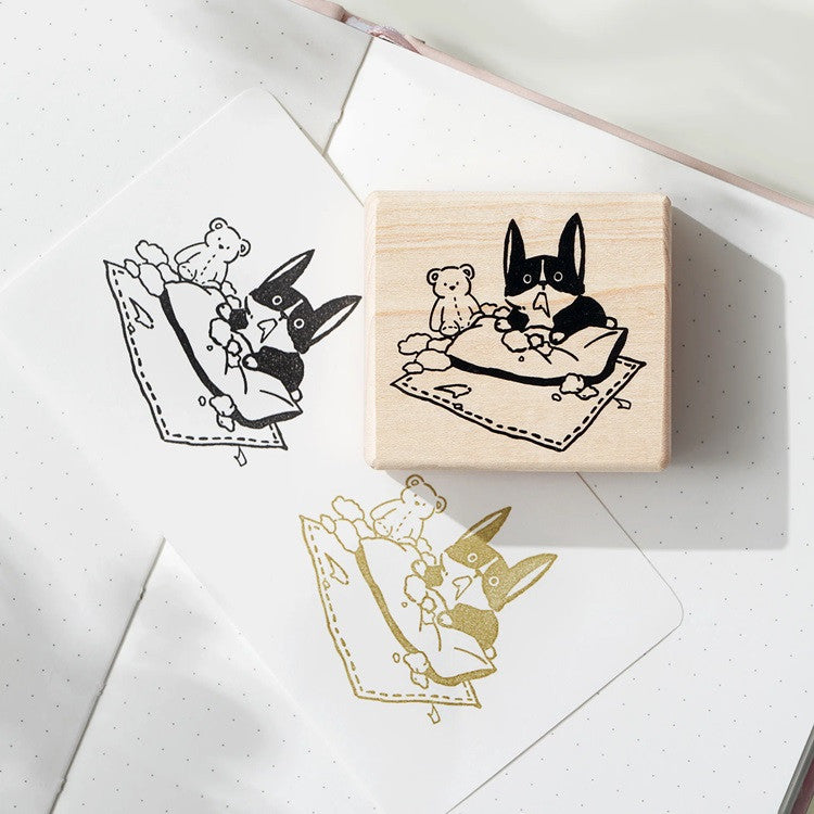 Pieczątka | Rozrabiający szczeniak