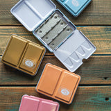 Zestaw akwareli w półkostkach Mini Urban Sketchers 8 kolorów | Złoty