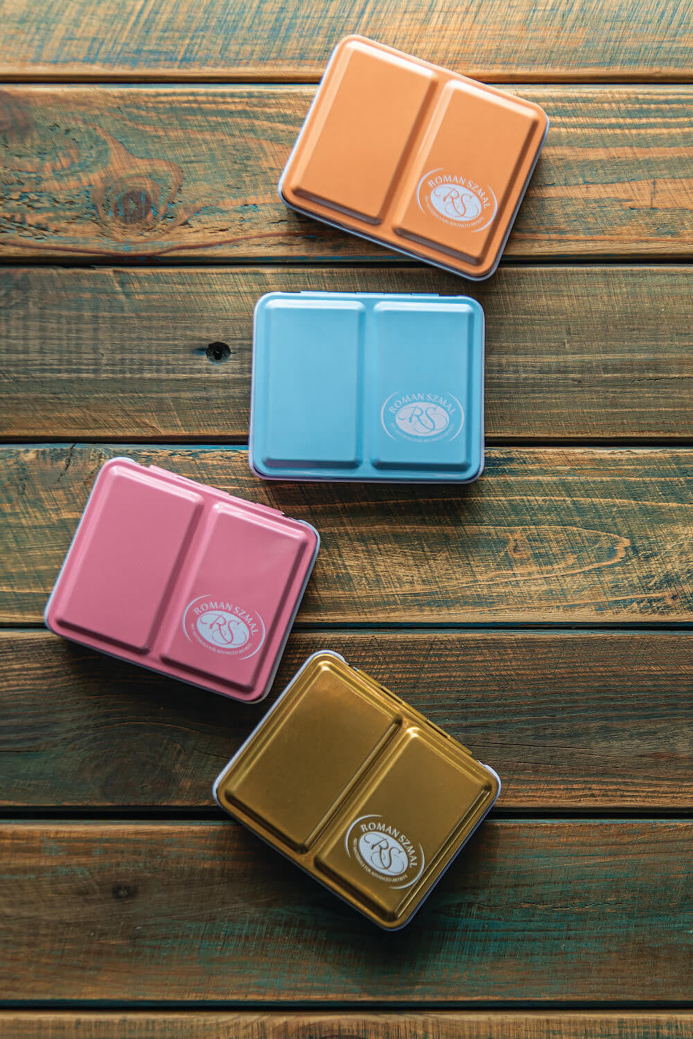 Zestaw akwareli w półkostkach Mini Urban Sketchers 8 kolorów | Niebieski