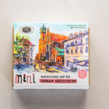 Zestaw akwareli w półkostkach Mini Urban Sketchers 8 kolorów | Różowy
