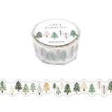 Taśma dekoracyjna Washi Die-cut | Las