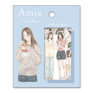 Zestaw naklejek Amie | Komiksowa dziewczyna