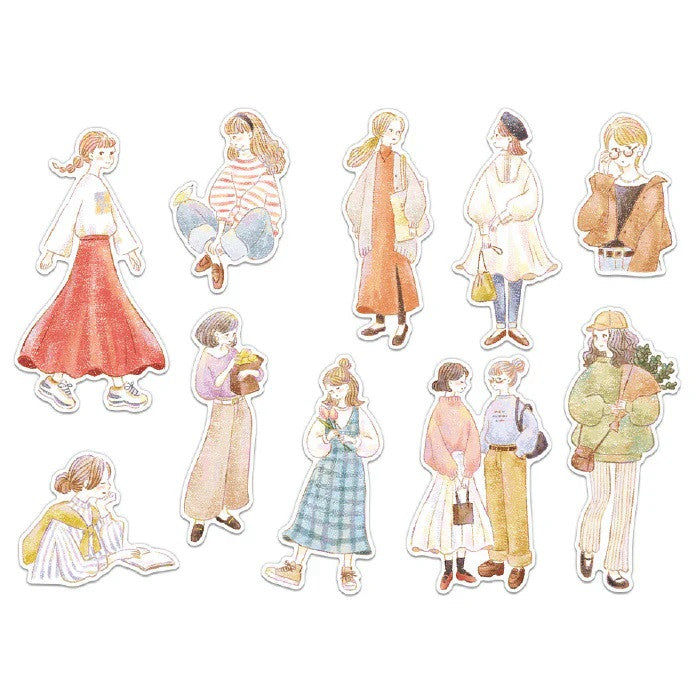 Zestaw naklejek Amie | Malowana dziewczyna