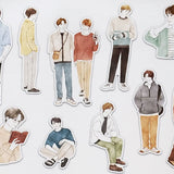 Zestaw naklejek Amie | Modny chłopiec