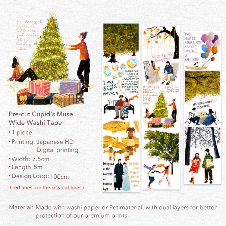 Taśma Washi Pre-Cut | Muza Kupidyna