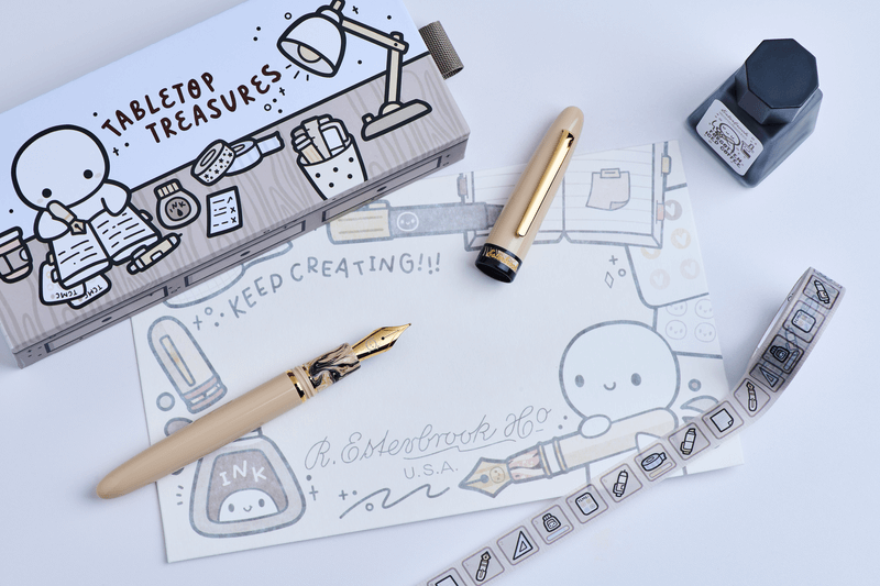 Pióro wieczne Esterbrook x TheCoffeeMonsterzCo Estie | Coffee Edition Gold Trim | Edycja Limitowana