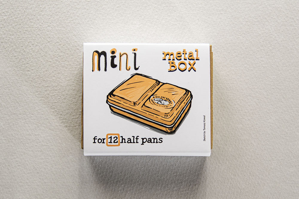 Zestaw akwareli w półkostkach Mini Urban Sketchers 8 kolorów | Brzoskwiniowy