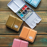 Zestaw akwareli w półkostkach Mini Urban Sketchers 8 kolorów | Brzoskwiniowy