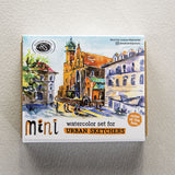 Zestaw akwareli w półkostkach Mini Urban Sketchers 8 kolorów | Brzoskwiniowy