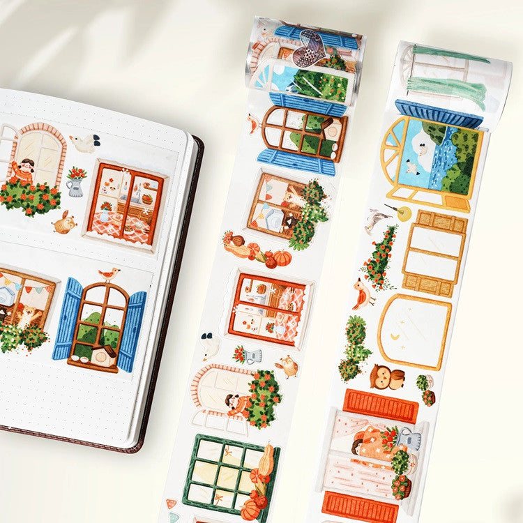 Taśma Washi Pre-Cut | Malowane okna