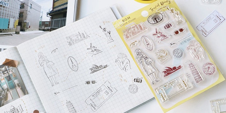 Zestaw Stempli | Podróże