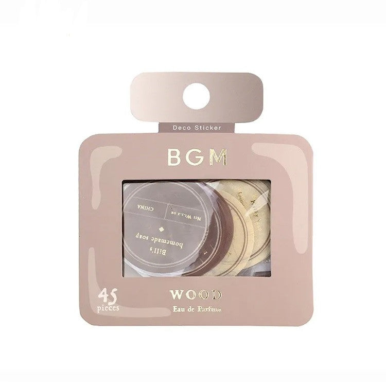 Zestaw naklejek etykiety | Drewno