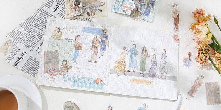 Zestaw naklejek | Na zakupach