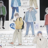 Zestaw naklejek | Stylowy chłopak