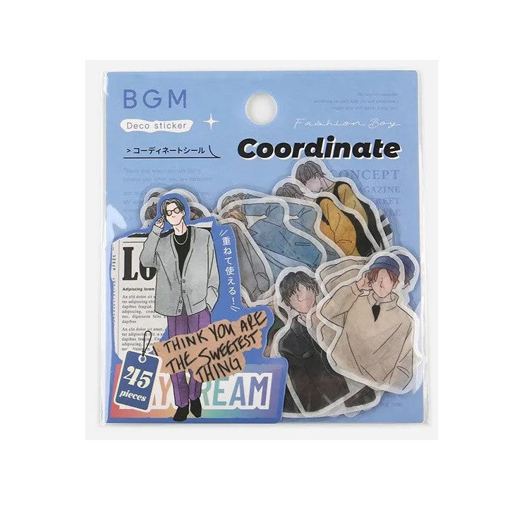 Zestaw naklejek | Stylowy chłopak