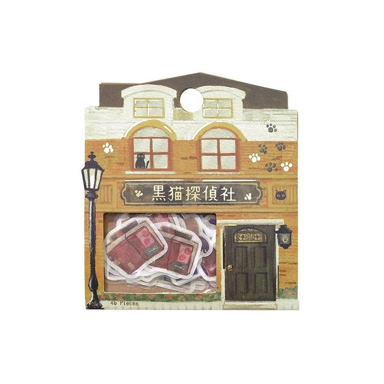 Zestaw naklejek | Koci detektyw