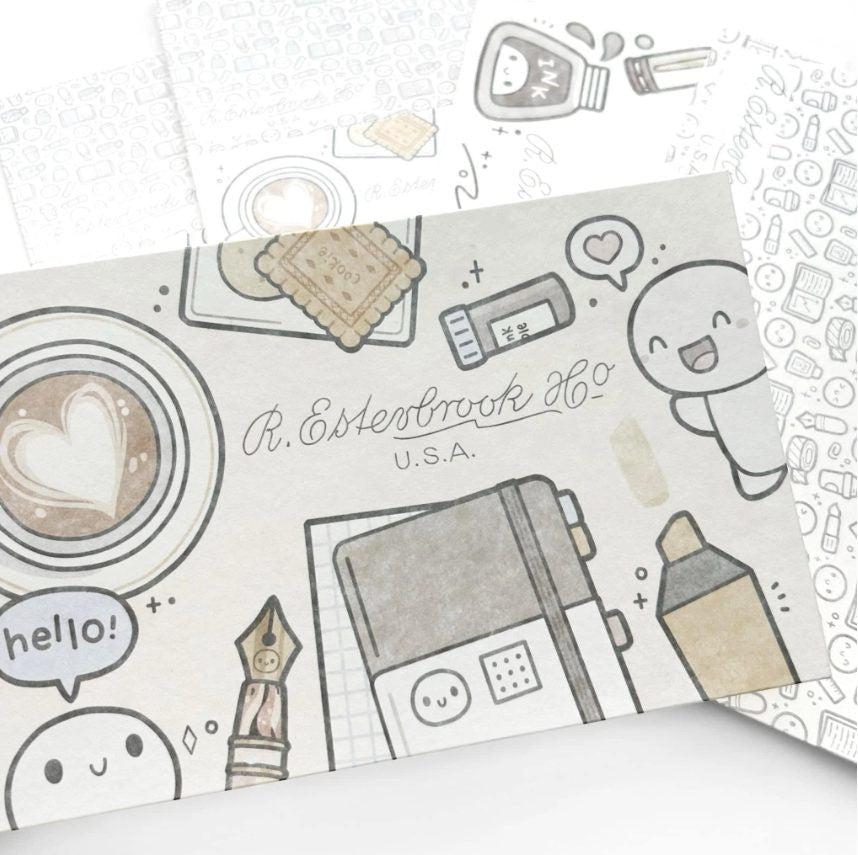 Bibułki Esterbrook x TheCoffeeMonsterzCo | Keep Creating | Edycja limitowana