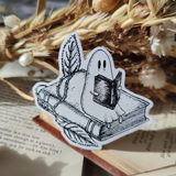 Naklejka winylowa | Duch w bibliotece