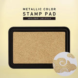 Metaliczna poduszka do pieczątek | Złota