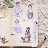 Zestaw naklejek Dziewczyny | Sama ze sobą