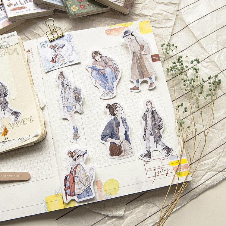 Zestaw naklejek Dziewczyny | Miejska wycieczka