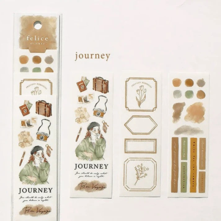 Zestaw naklejek Felice | Podróż