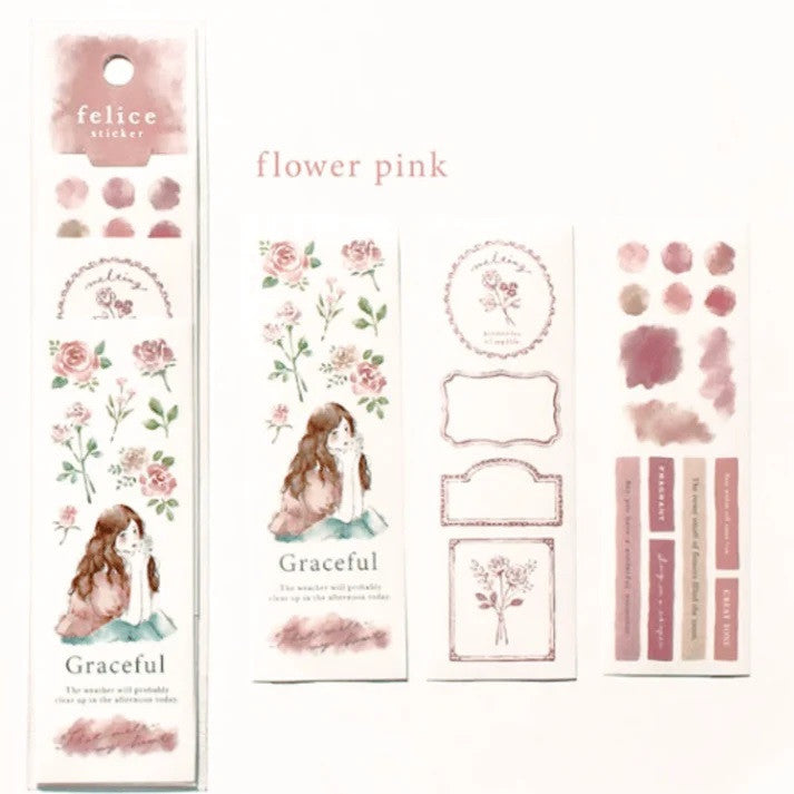 Zestaw naklejek Felice | Wdzięczność
