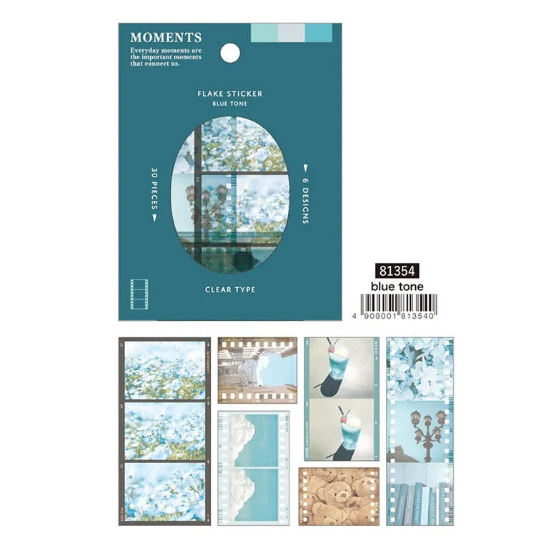 Zestaw naklejek Moments | Niebieski