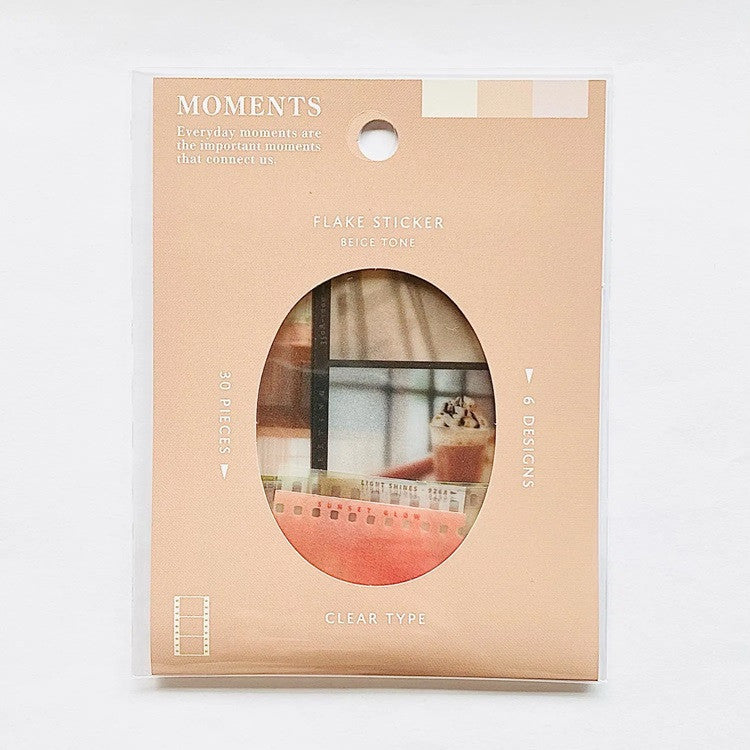Zestaw naklejek Moments | Beżowy