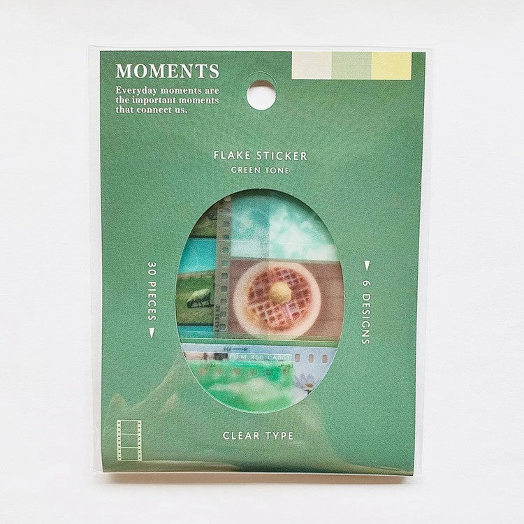 Zestaw naklejek Moments | Zielony