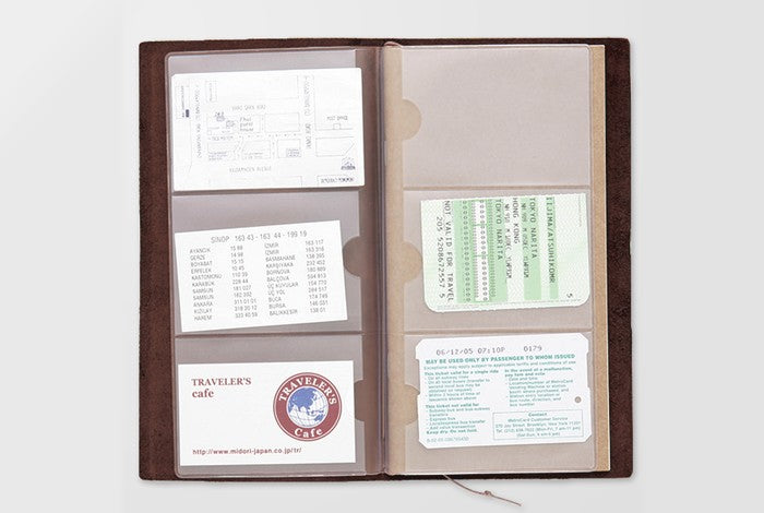 Wkład do Traveler's Notebook 007 | Kieszonka na wizytówki