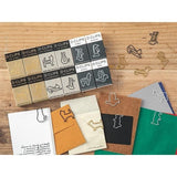 Spinacze Midori D-Clips Mini Białe | Pingwin