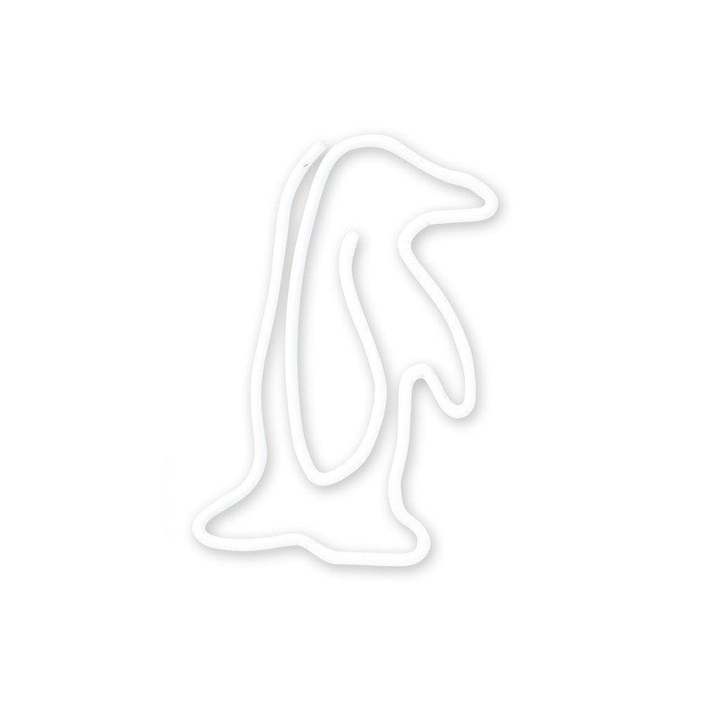 Spinacze Midori D-Clips Mini Białe | Pingwin