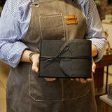 Szkicownik z wiązaniem Bomo Art | Czarny