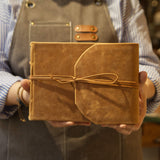 Szkicownik z wiązaniem Bomo Art | Brązowy