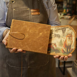 Szkicownik z wiązaniem Bomo Art | Brązowy