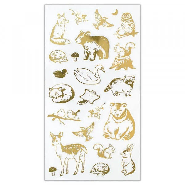 Naklejki złote | Zwierzęta leśne