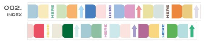 Taśma ICONIC Masking Tape | Indeks