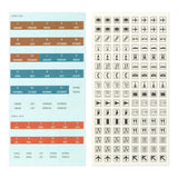 Zestaw naklejek Traveler's Notebook 2027 | Every TRAVELER’S notebook is unique and that’s wonderful