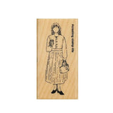 Pieczątka | Dziewczyna z kawą