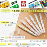 Zakreślacz dwustronny Sakura Mixline z podwójną końcówką