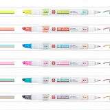 Zakreślacz dwustronny Sakura Mixline z podwójną końcówką