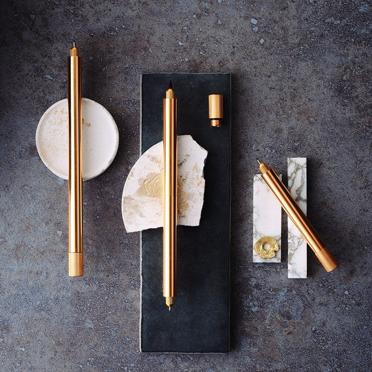 Dwustronny cienkopis z wymiennymi końcówkami Tom's Studio Lumos Pro Duo Tip | Bronze Edycja Limitowana