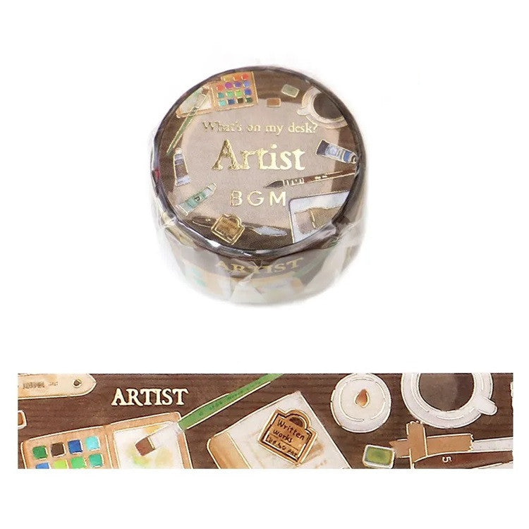 Taśma dekoracyjna Washi Moje biurko | Artysta