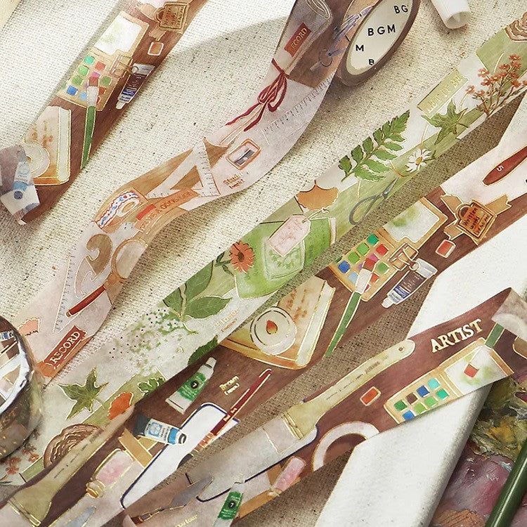 Taśma dekoracyjna Washi Moje biurko | Artysta